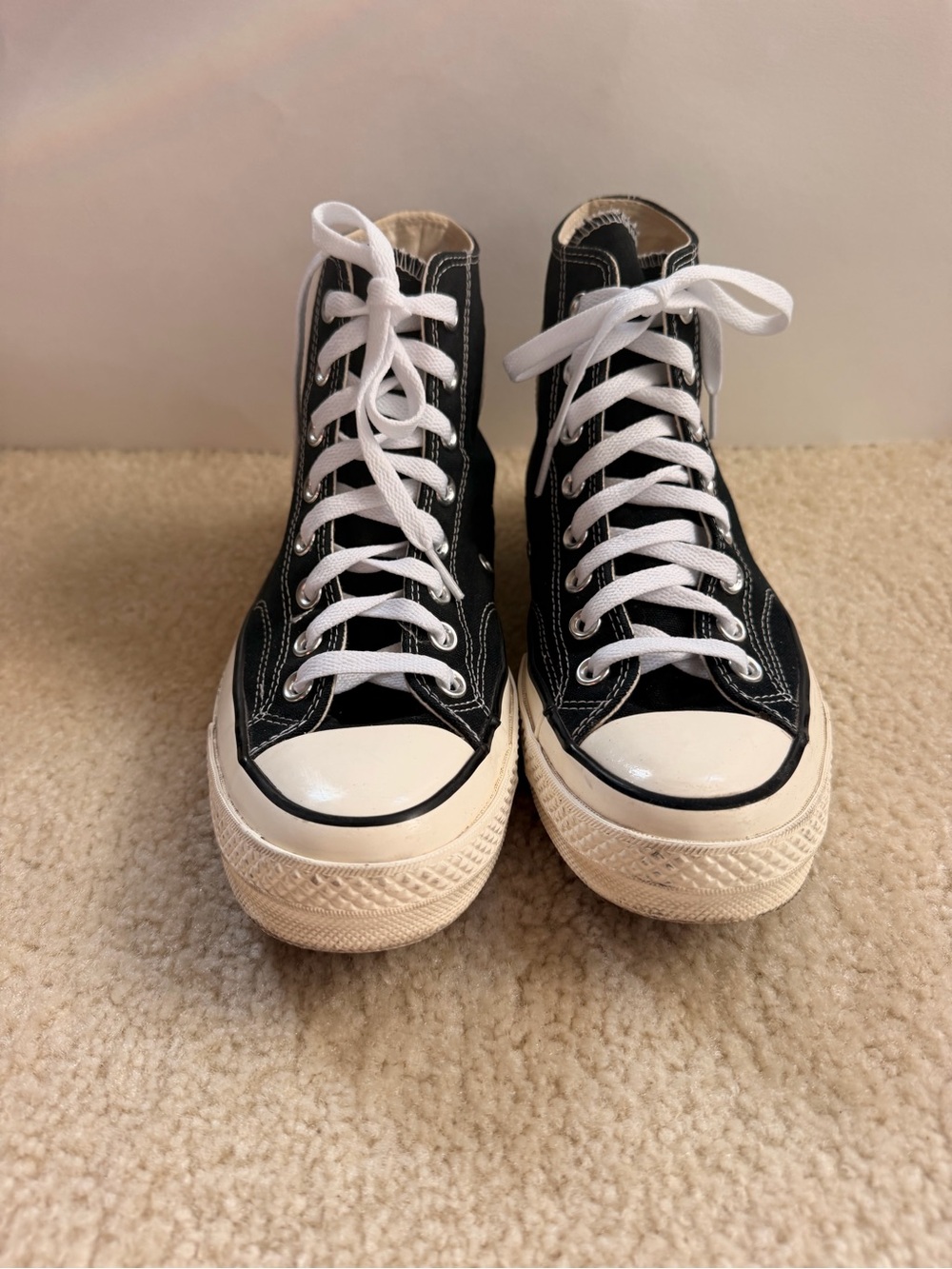 Converse High Top Sneakers in Black and White - Picture 2 of 5